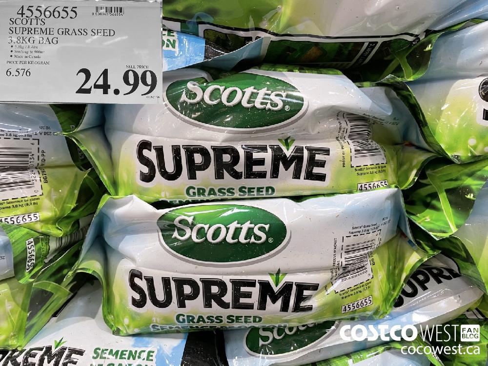 4556655 SCOTTS SUPREME GRASS SEED 3.8KG BAG $24.99