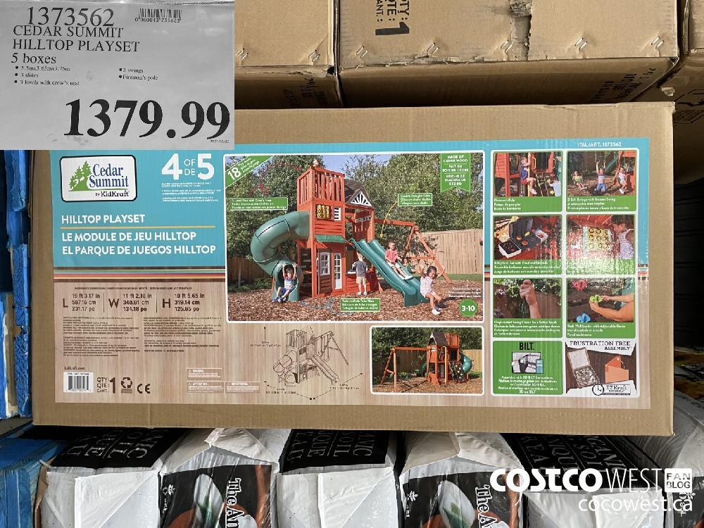 1373562 CEDAR SUMMIT HILLTOP PLAYSET 5 boxes $1379.99