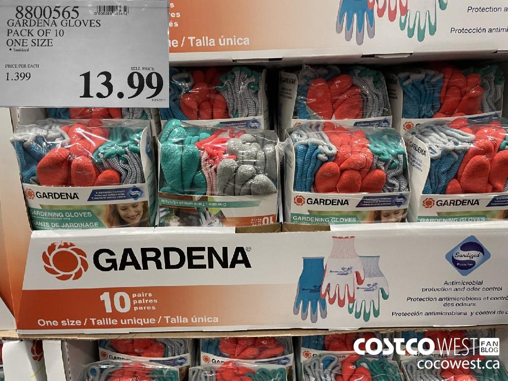 8800565 GARDENA GLOVES PACK OF 10 ONE SIZE $13.99