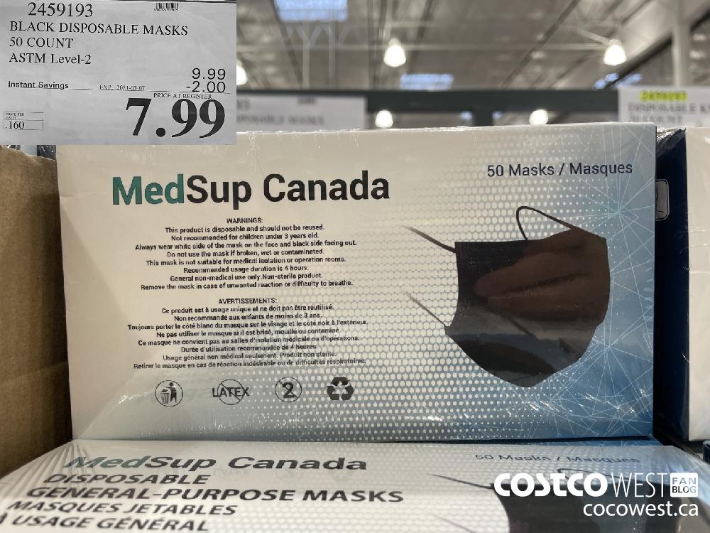 medsup black mask costco