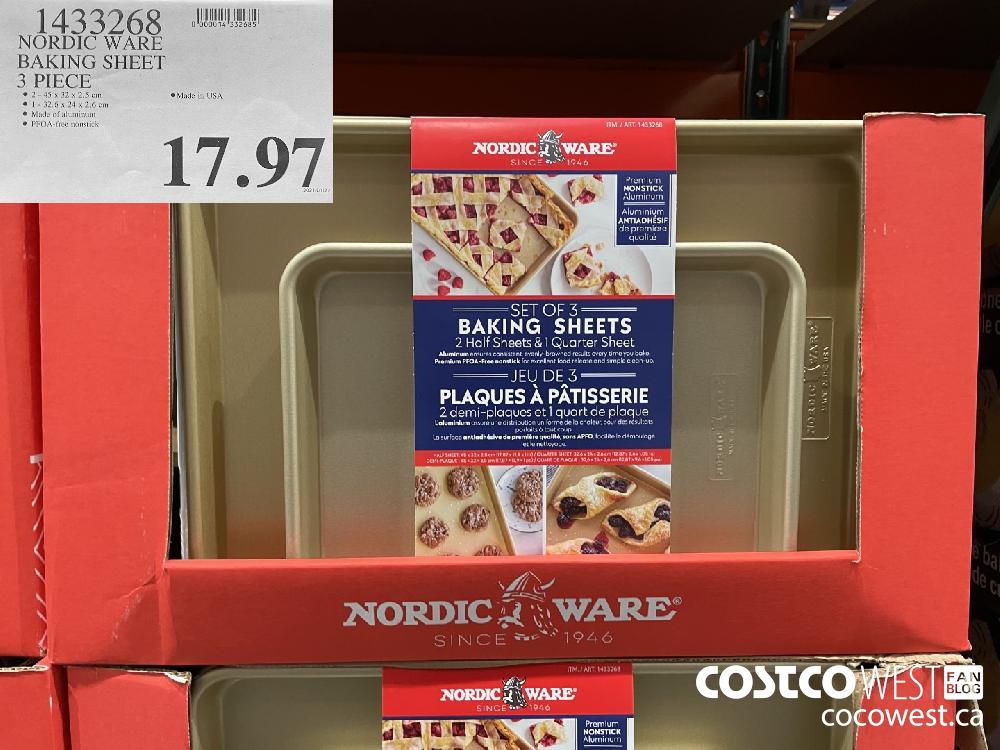 1433268 NORDIC WARE BAKING SHEET 3 PIECE $11.97