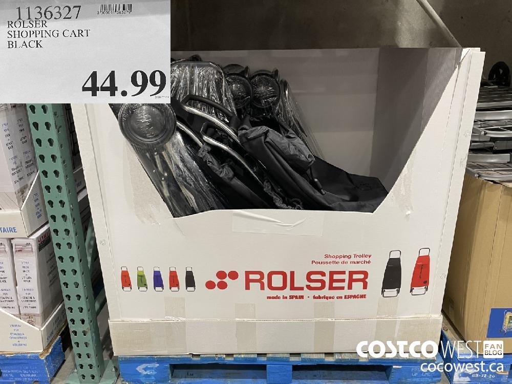 1136327 ROLSER SHOPPING CART BLACK $44.99
