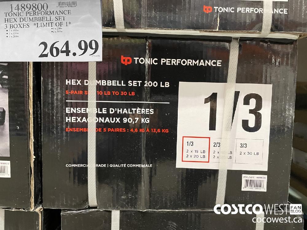 Tonic performance hex dumbbell best sale set costco