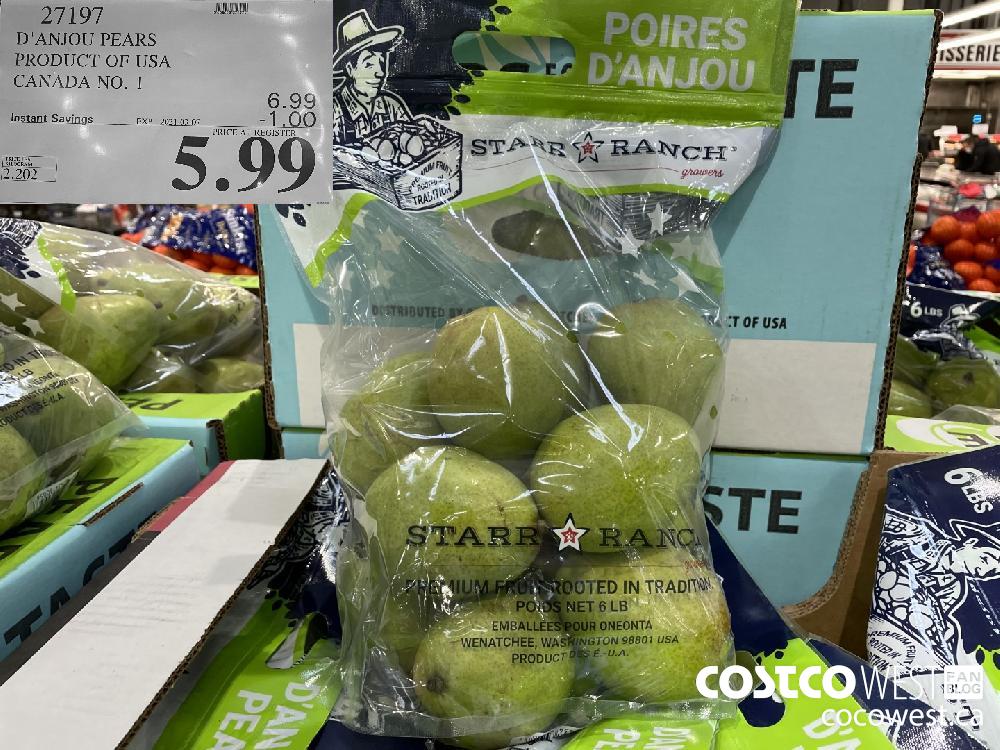 27197 D'ANJOU PEARS PRODUCT OF USA CANADA NO. 1 EXPIRY DATE: 2021-03-07 $5.99