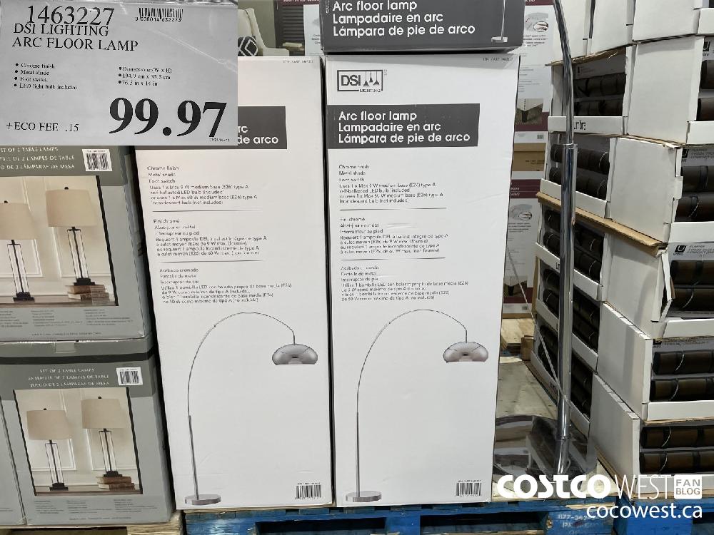 1463227 DSI LIGHTING ARC FLOOR LAMP $99.97