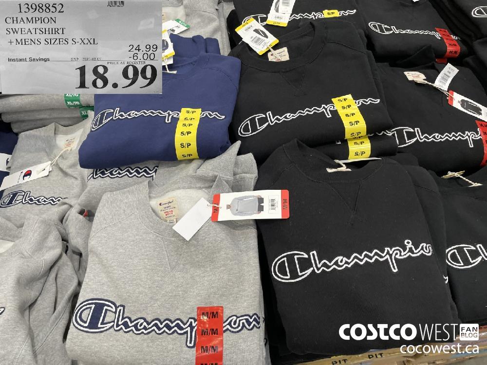 1398852 CHAMPION SWEATSHIRT MENS SIZES S-XXL EXPIRY DATE: 2021-03-07 $18.99