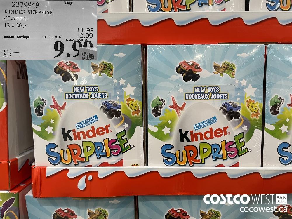 2279949 KINDER SURPRISE CLASSIC 12x 20g EXPIRY DATE: 2021-03-17 $9.99