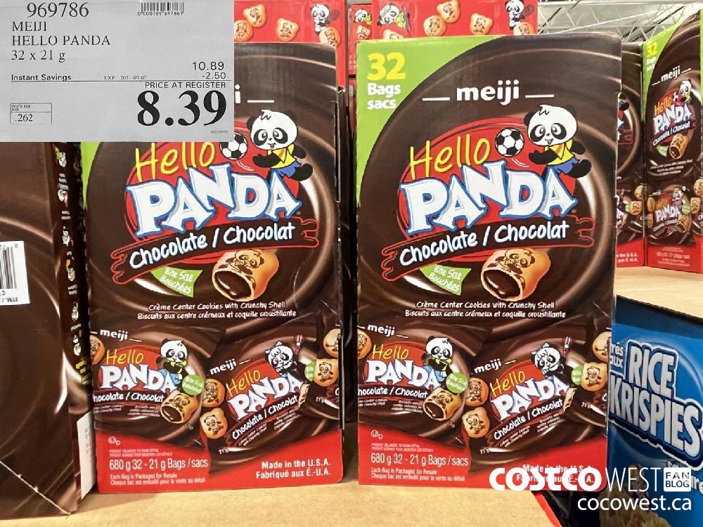 969786 MEIJI HELLO PANDA 32 x 21 g EXPIRY DATE: 2021-03-07 $8.39