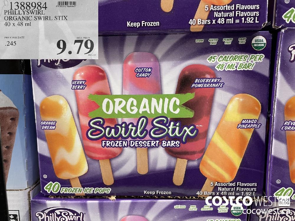 1388984 PHILLYSWIRL ORGANIC SWIRL STIX 40 x 48 ml $9.79
