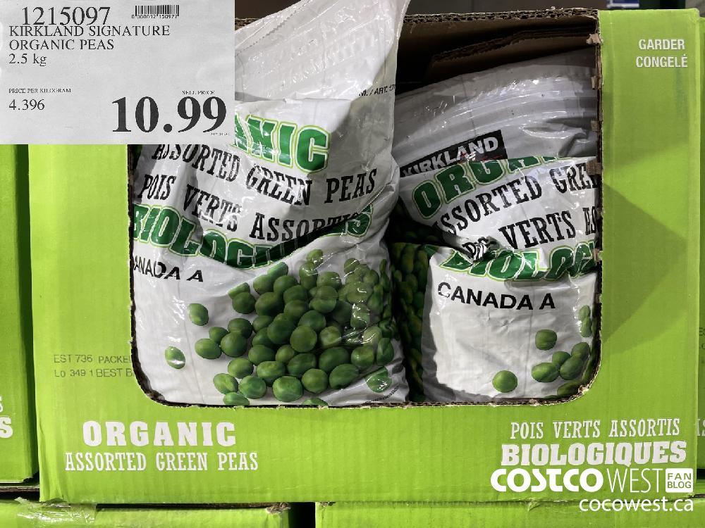 1215097 KIRKLAND SIGNATURE ORGANIC PEAS 2 Kg $10.99