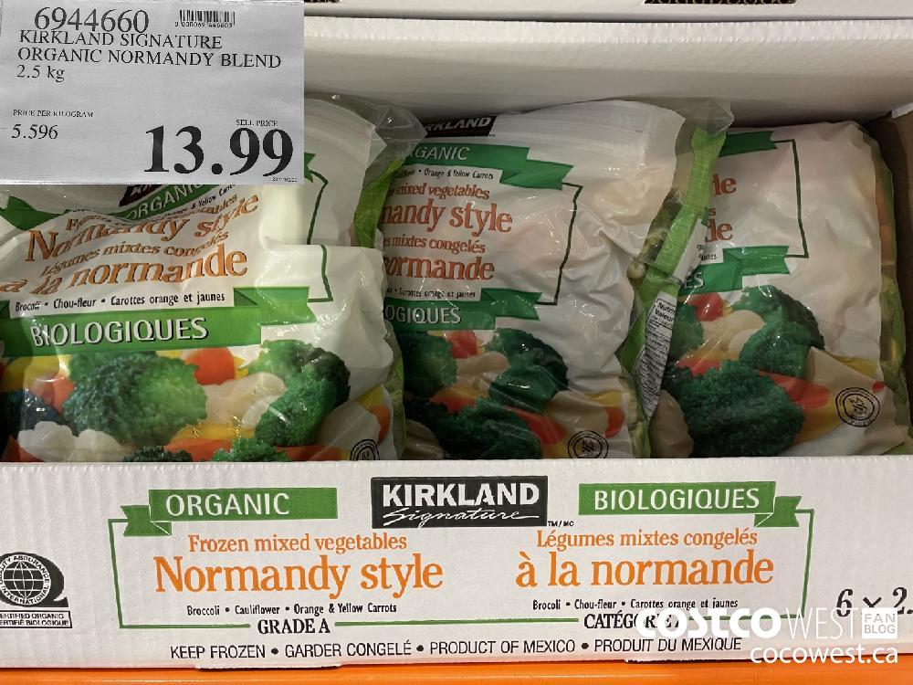 6944660 KIRKLAND SIGNATURE ORGANIC NORMANDY BLEND 2.5 kg $13.99