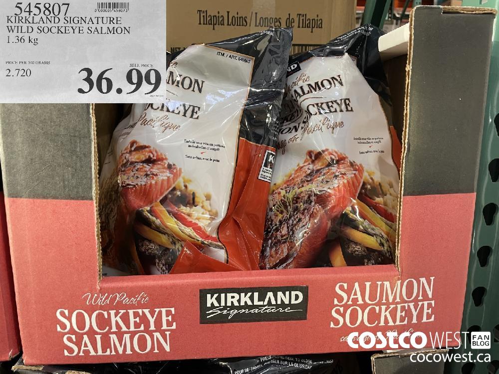 545807 KIRKLAND SIGNATURE WILD SOCKEYE SALMON 1.36 kg $36.99