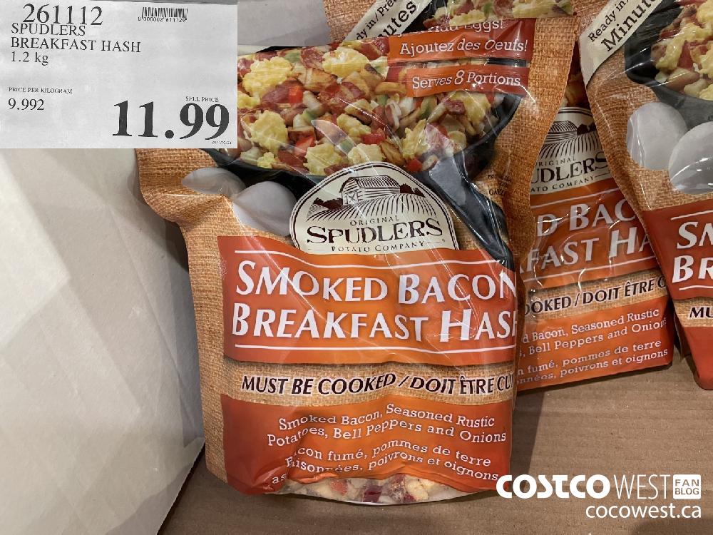 261112 SPUDLERS BREAKFAST HASH 1.2 kg $11.99
