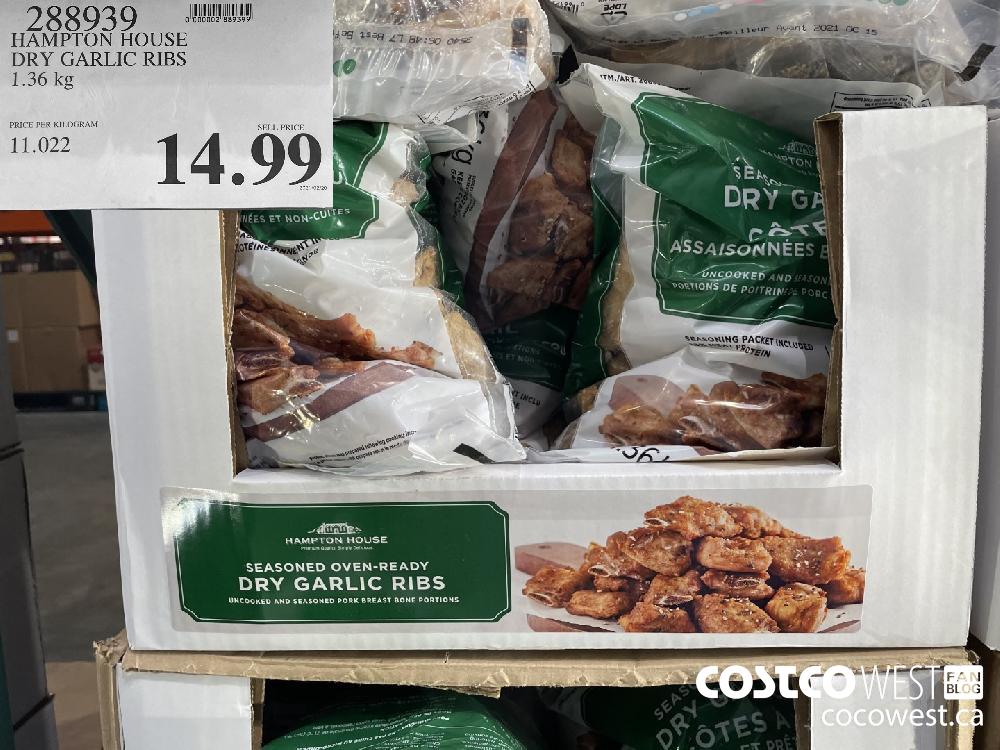 288939 HAMPTON HOUSE DRY GARLIC RIBS 1.36 kg $14.99