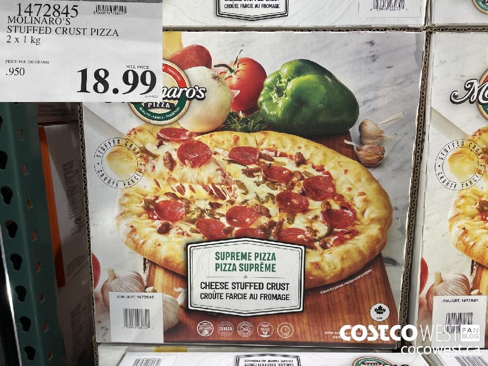 1472845 MOLINARO'S STUFFED CRUST PIZZA 2 x 1 kg $18.9