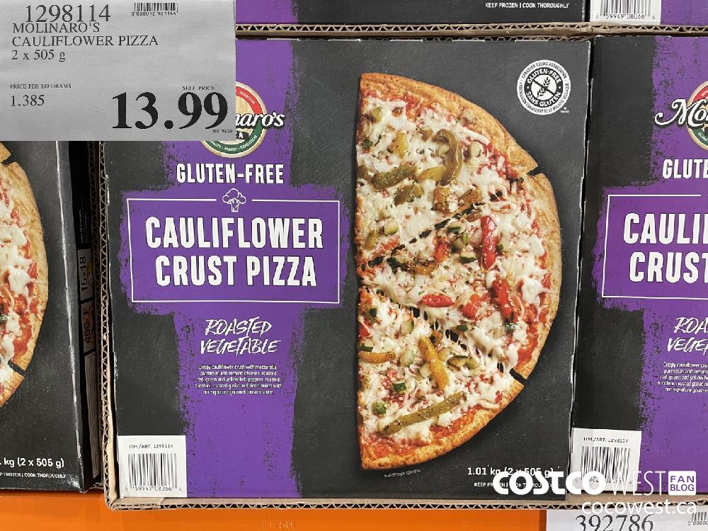 12908114 MOLINARO'S CAULIFLOWER PIZZA 2 x 505 g $13.99