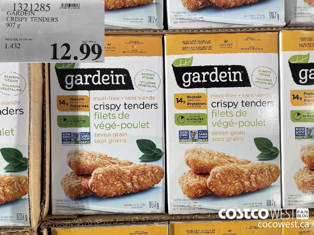 1321285 GARDEIN CRISPY TENDERS 907 g $12.99