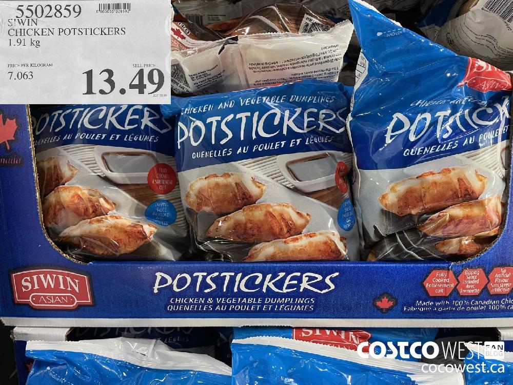 5502859 STWIN CHICKEN POTSTICKERS 1.91 kg $13.49