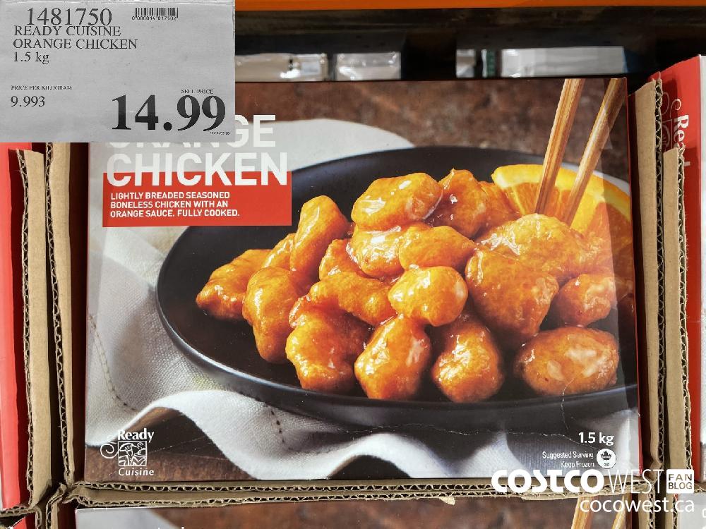 1481750 READY CUISINE ORANGE CHICKEN 1.5 kg $14.99