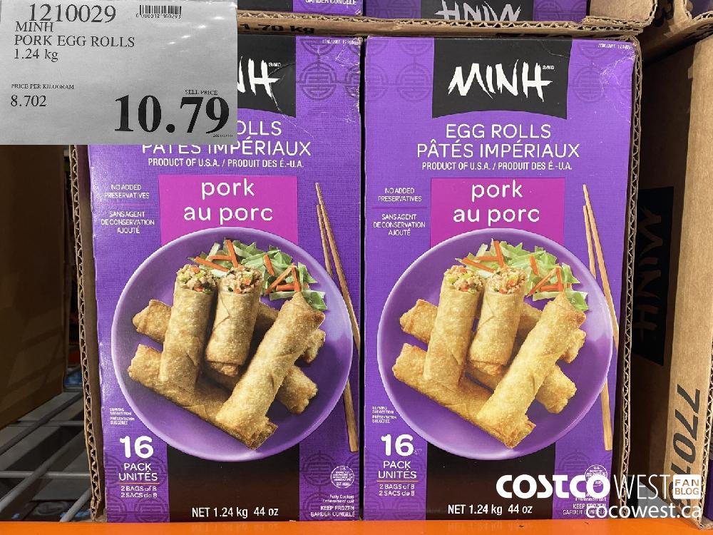 1210029 MINH PORK EGG ROLLS 1.24 kg $10.79