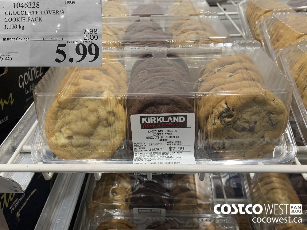 1046398 CHOCOLATE LOVER'S COOKIE PACK 1.100 kg EXPIRY DATE: 2021-03-14 $5.99