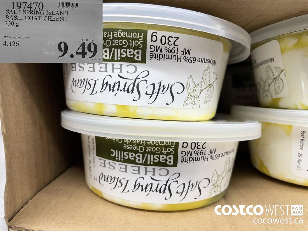 1974790 SALT SPRING ISLAND BASIL GOAT CHEESE 230 g $9.49