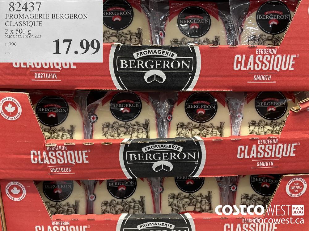 82437 FROMAGERIE BERGERON CLASSIQUE 2 x 500 g $17.99