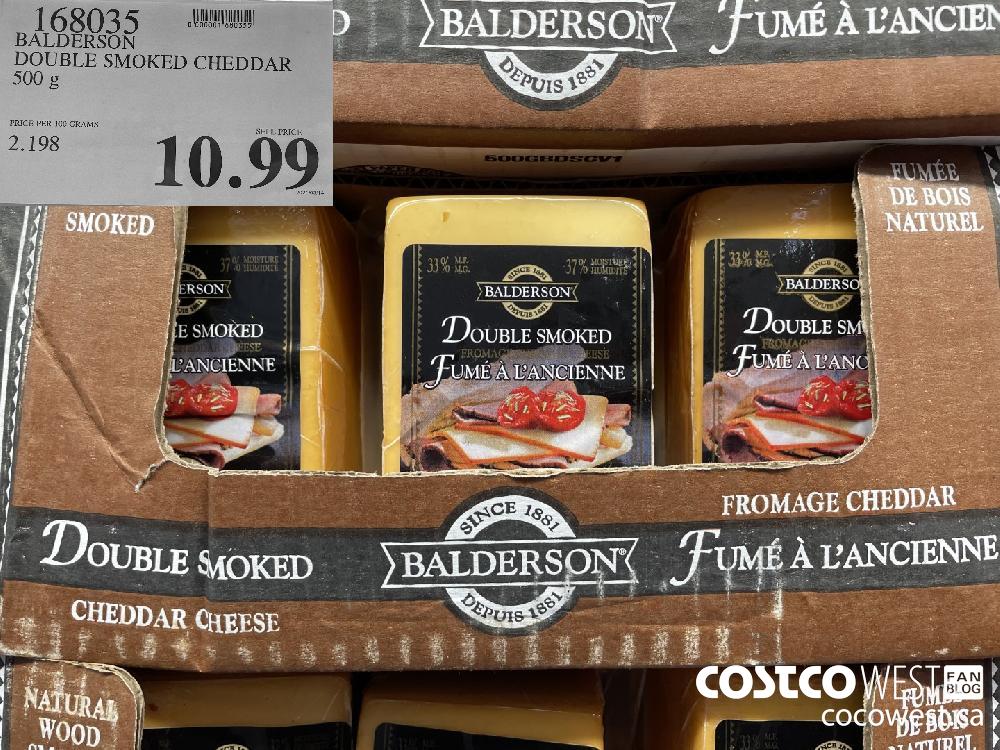 168035 BALDERSON DOUBLE SMOKED CHEDDAR 500 g $10.99