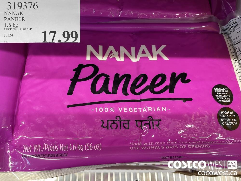 319376 NANAK PANEER 1.6 kg $17.99