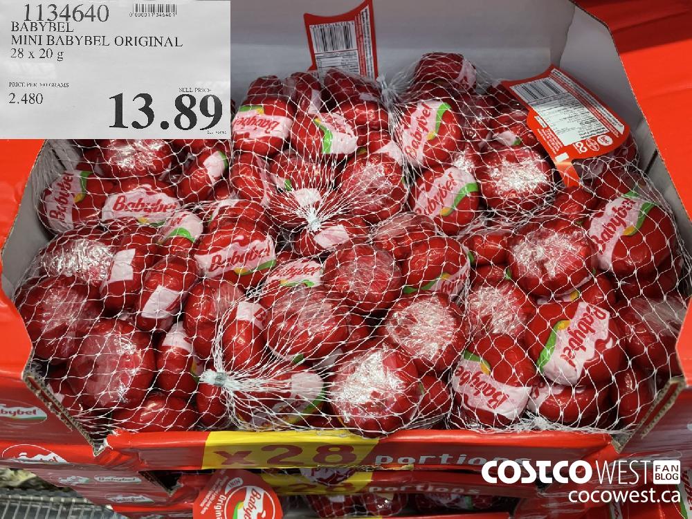 1134640 BABY BEL MINI BABYBEL ORIGINAL 28 x 20g $13.89