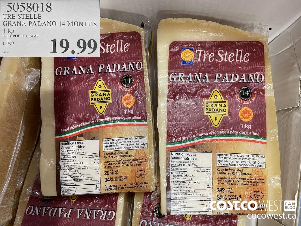 5058018 TRE STELLE GRANA PADANO 14 MONTHS 1 kg $19.99