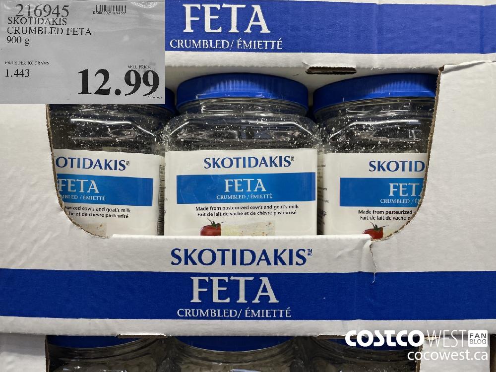 216945 SKOTIDAKIS CRUMBLED FETA 900 g $12.99