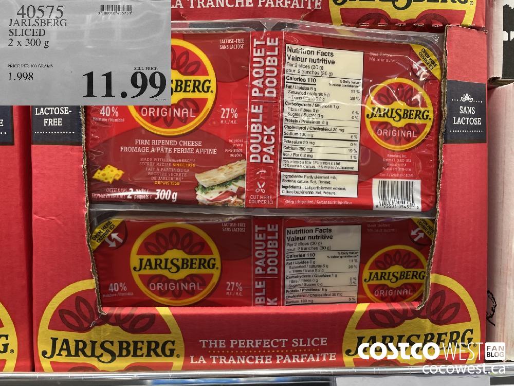 40575 JARLSBERG SLICED 2 x 300 g $11.99