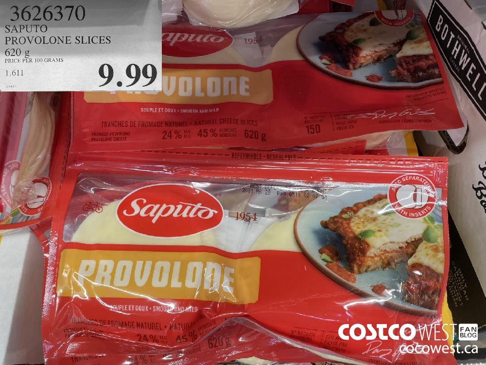 3626370 PROVOLONE SLICES 620 g $9.99