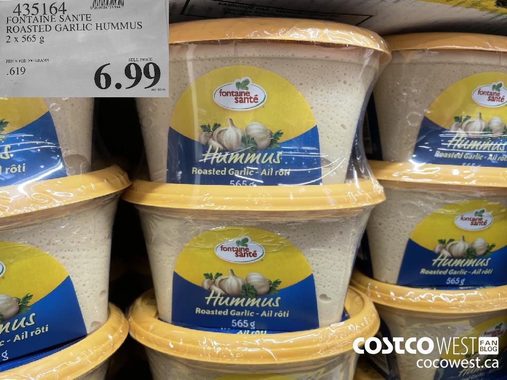 435164 FONTAINE SANTE ROASTED GARLIC HUMMUS 2 x 565 g $6.99