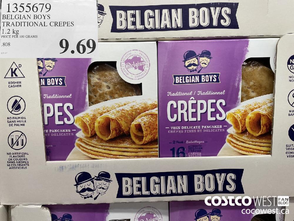 1355679 BELGIAN BOYS TRADITIONAL CREPES 2 kg $9.69