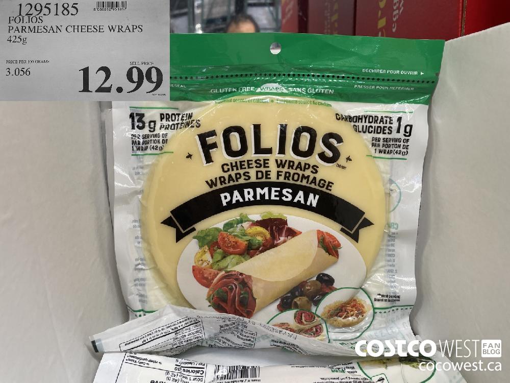 1295185 FOLIOS PARMESAN CHEESE WRAPS 425 g $12.99