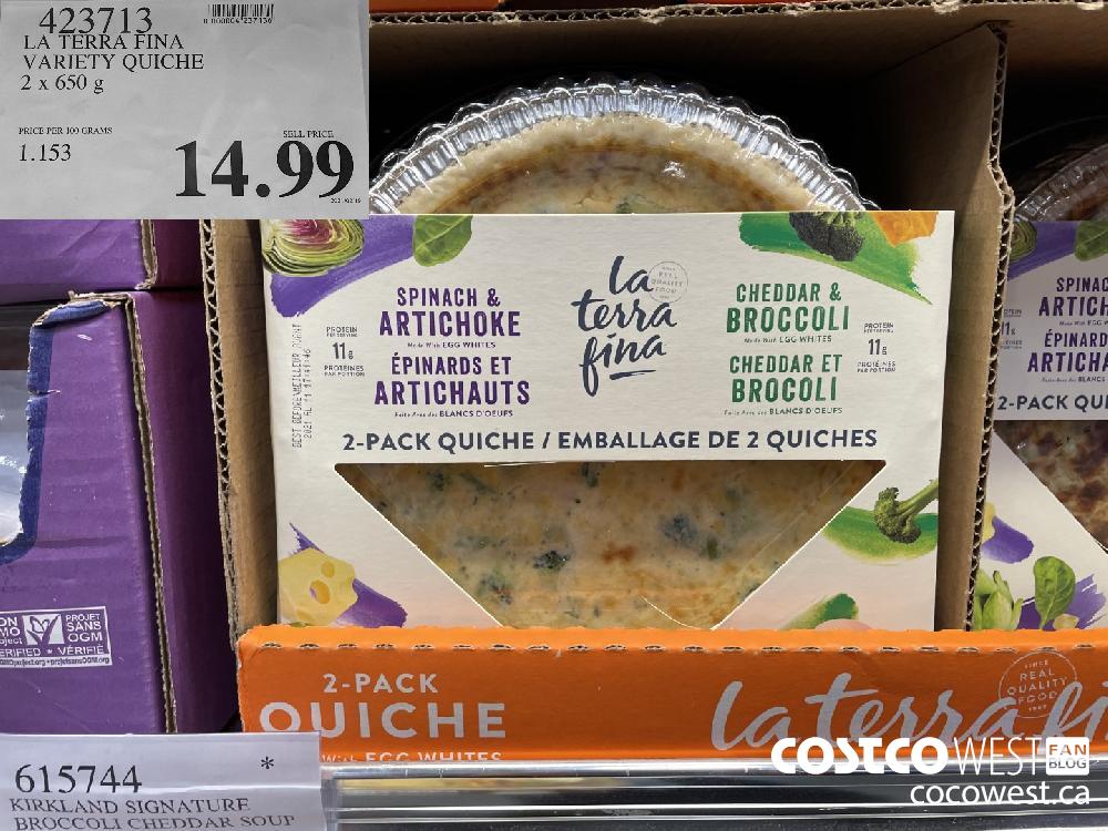 493713 LA TERRA FINA VARIETY QUICHE 2 x 650 g $14.99