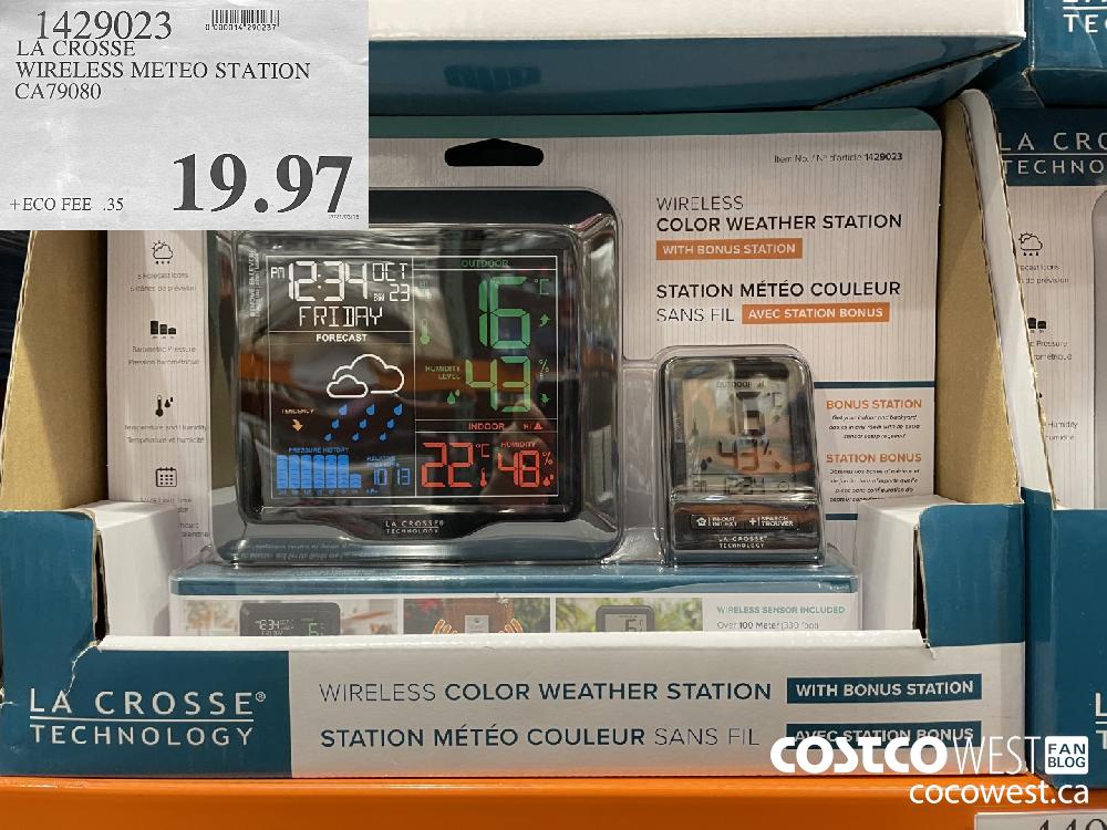 1429023 LA CROSSE WIRELESS METEO STATION CA79080 $19.97