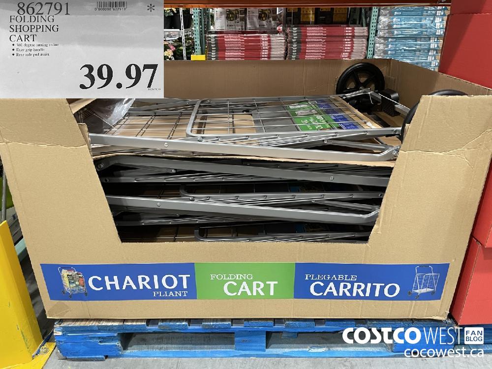 862791 FOLDING SHOPPING CART $39.97