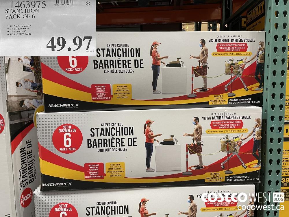 1463975 STANCHION PACK OF 6 $49.97