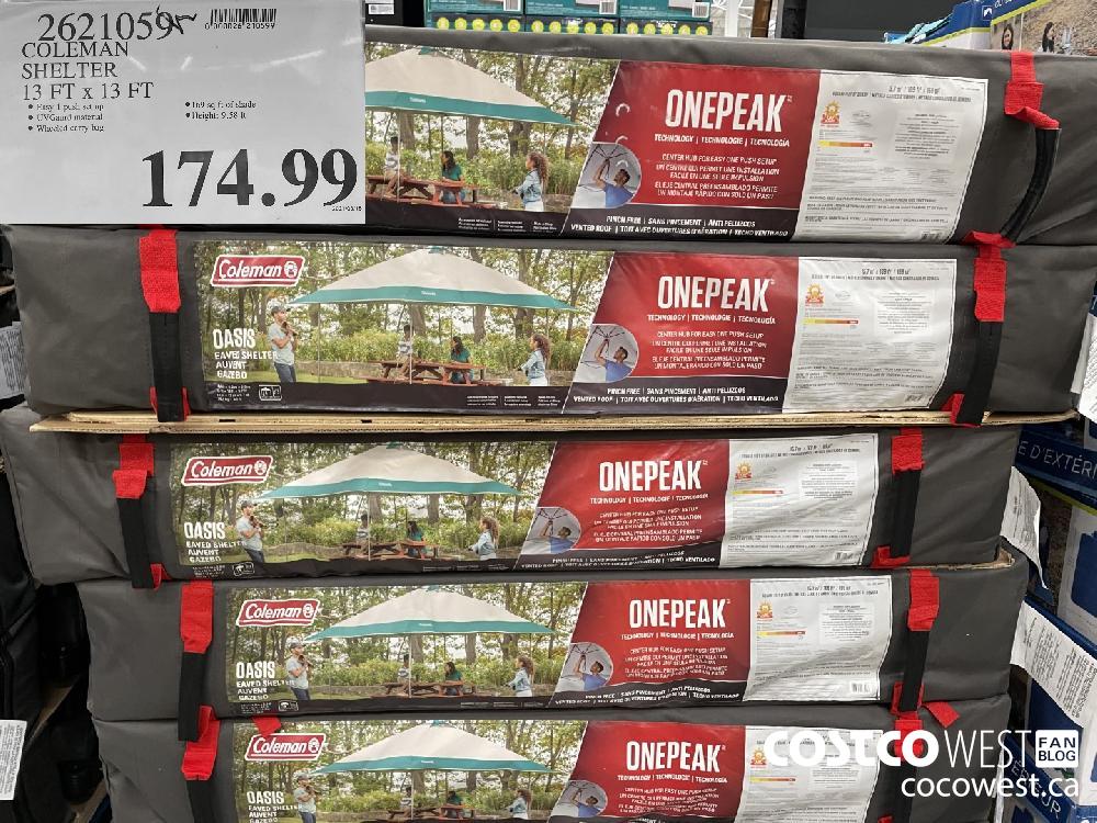9621059 COLEMAN SHELTER 13 FT x 13 FT $174.99