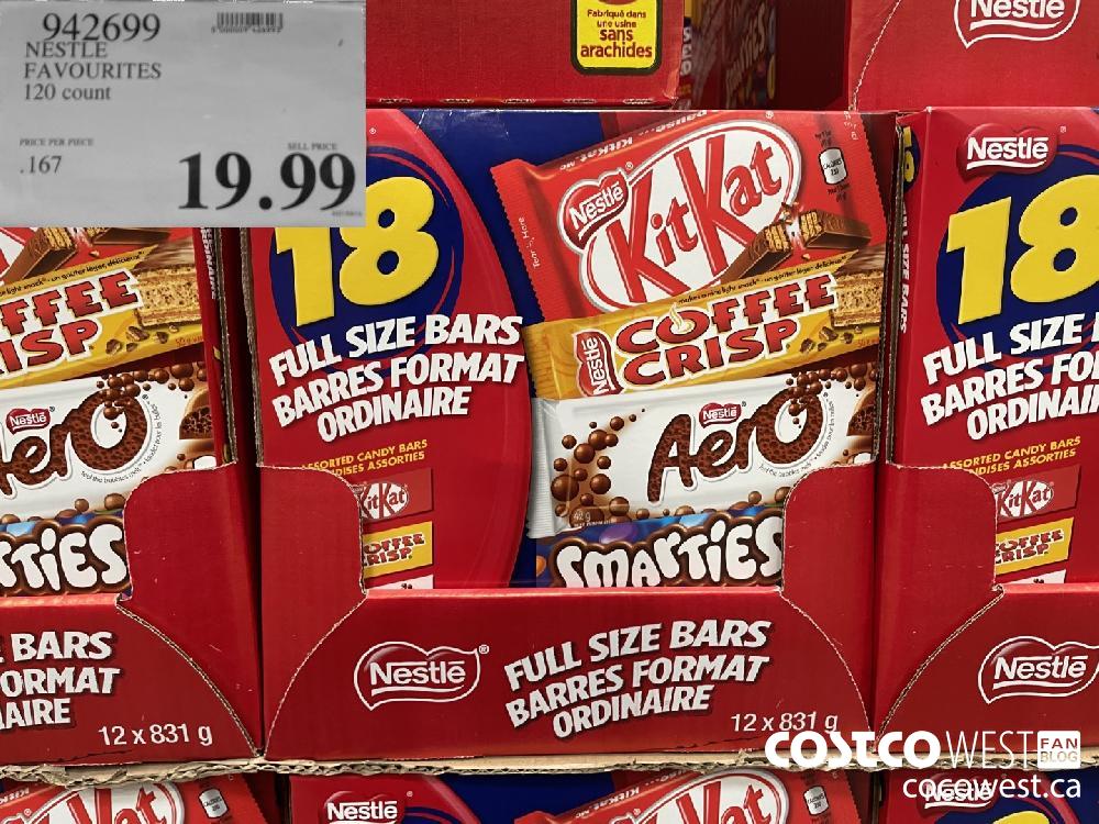 942699 NESTLE FAVOURITES 120 count $19.99