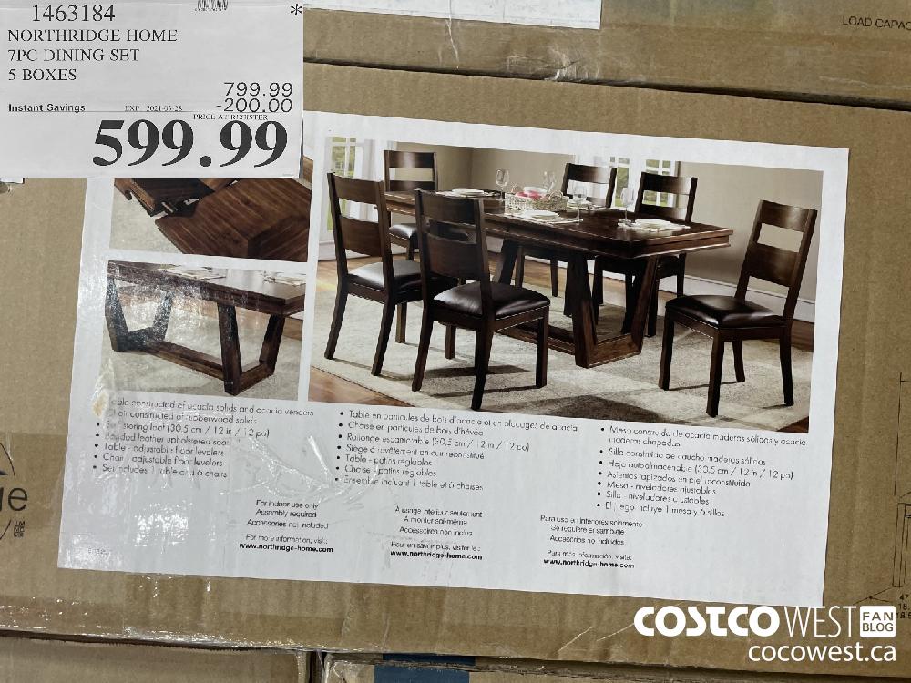 Northridge home dining online set costco