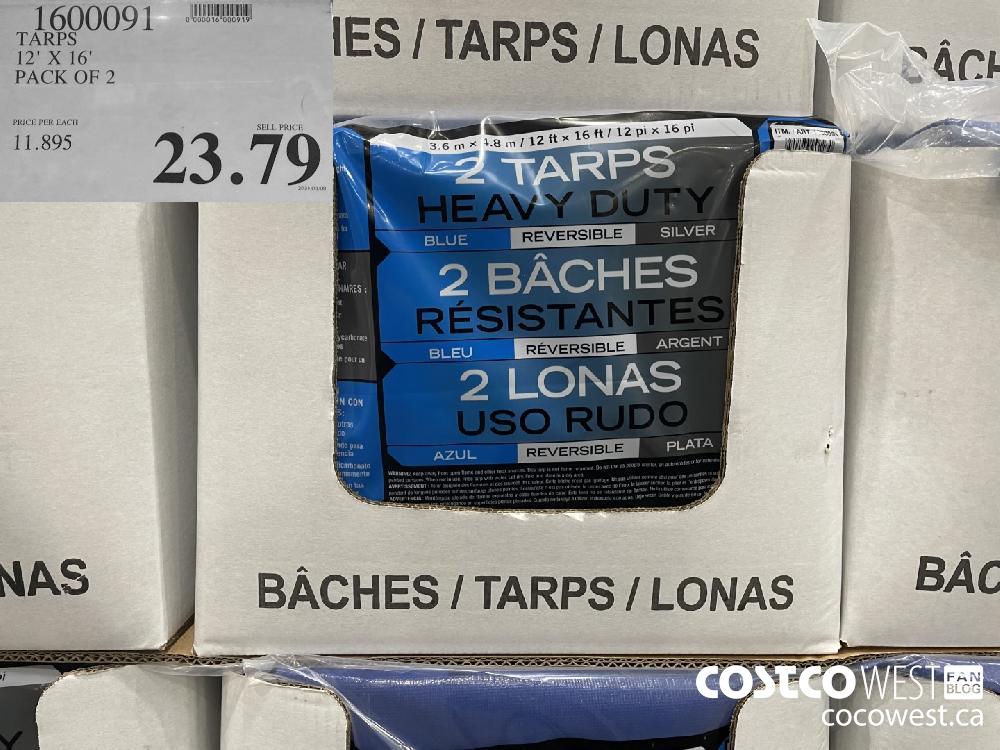 1600091 TARPS 12' x 16' PACK OF 2 $23.79