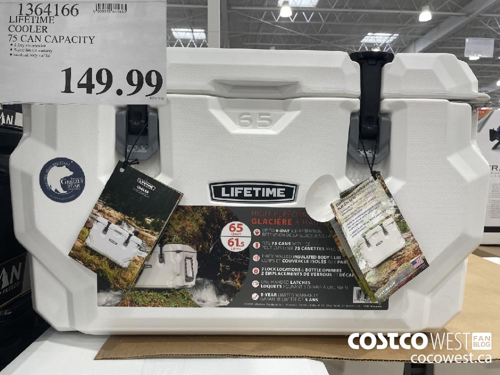 1364166 LIFETIME COOLER 75 CAN CAPACITY $149.99