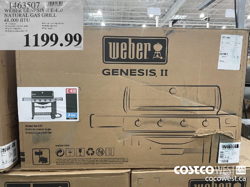 1463507 WEBER GENESIS II E-410 NATURAL GAS GRILL 48 000 BTU $1199.99