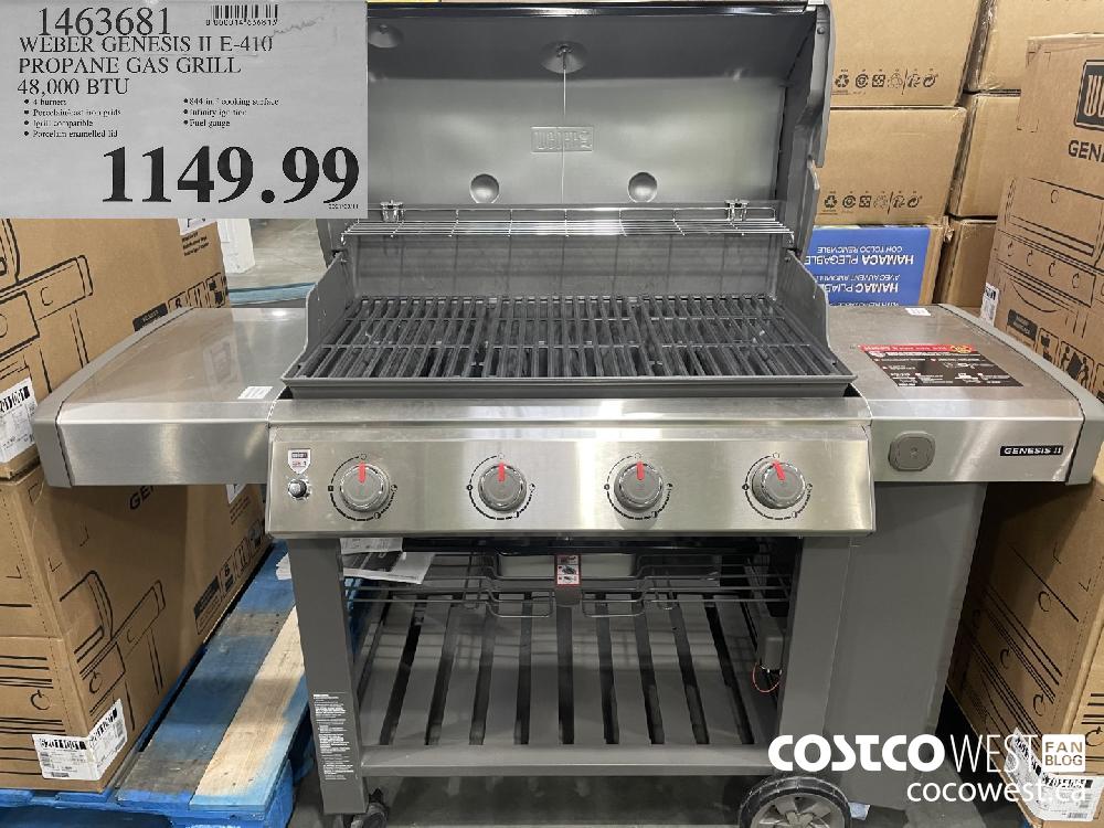 1463681 WEBER GENESIS II E-4140 PROPANE GAS GRILL 48 000 BTU $1149.99