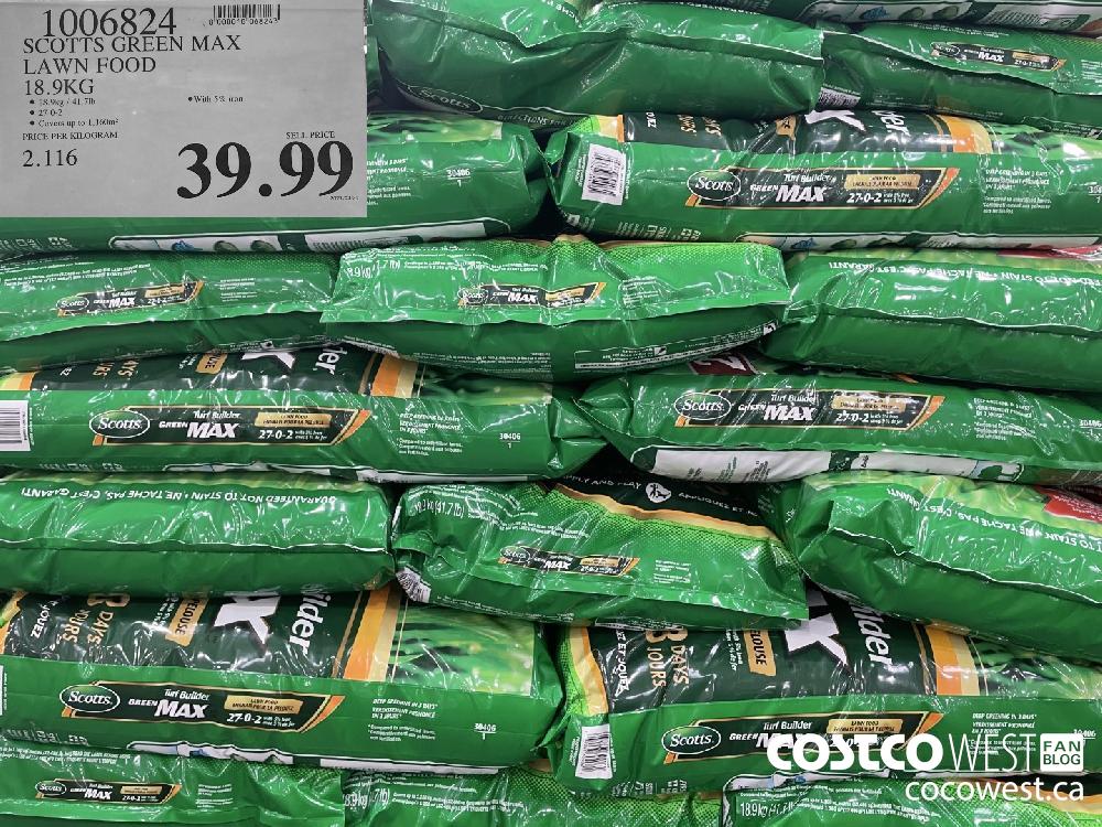 1006824 SCOTTS GREEN MAX LAWN FOOD 18.9KG $39.99