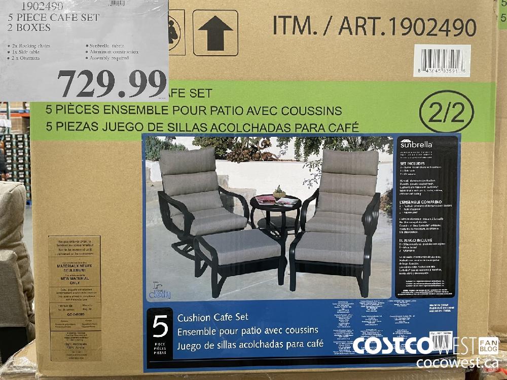 1902490 5 PIECE CAFE SET 2 BOXES $729.99